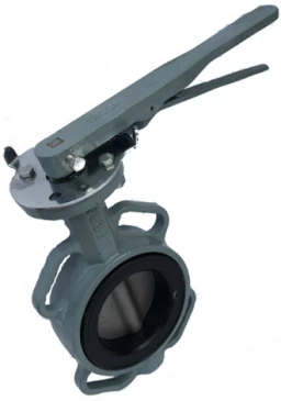 Затвор дисковый поворотный ABRA Ду300 Ру16 BUV-VF863D, межфланцевый, корпус - чугун, диск - нержавеющая сталь, рукоятка, NBR в Астрахани