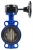 Затвор дисковый поворотный ABRA Ду450 Ру16 BUV-VF826D, межфланцевый, корпус - чугун, диск - чугун, редуктор, EPDM в Астрахани